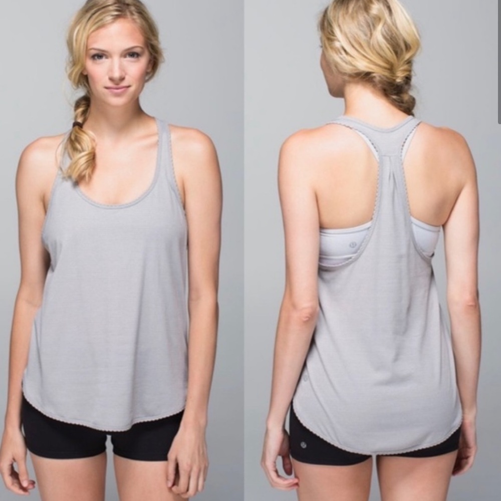 Lululemon 105 F Singlet Tank Top / Size 8 / Gray